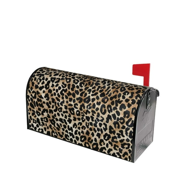 PHELIKA Leopard Print 03 Magnetic Mailbox Covers Post Letter Box Cover Standard Size 21"H x 18"W
