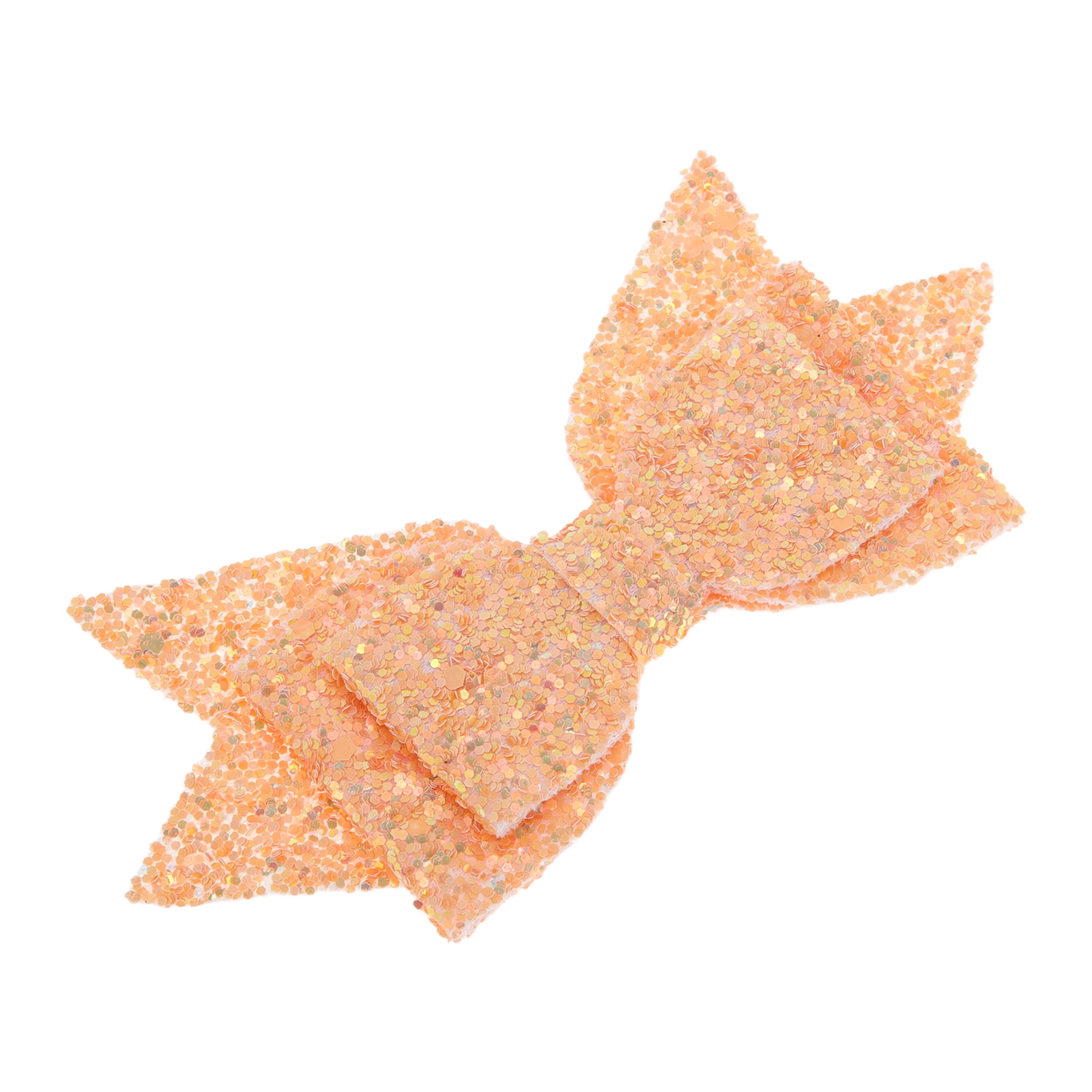 Unique Bargains 1Pc Shiny Bow Home Decoration Drinkware Accessory Slight Orange