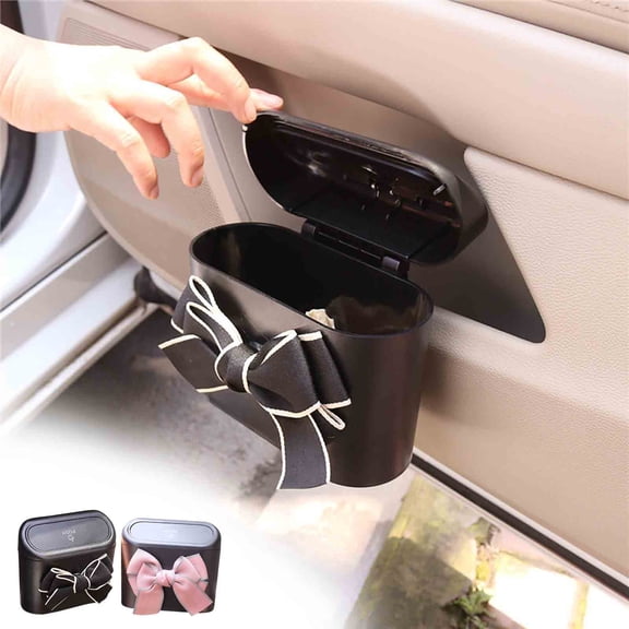 COM1950s Car Trash Can,Car Trash Can,Car Trash Can Car Chair Back Car Door Hanging Storage Box Multi-Function Garbage Bag Car Sueds Storage Supplies,Small Trash Can,Small Trash Bags