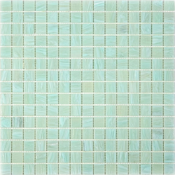 Celestial 12 in. x 12 in. Glossy Light Pistachio Green Glass Mosaic Wall and Floor Tile (20 sq. ft./case) (20-pack)