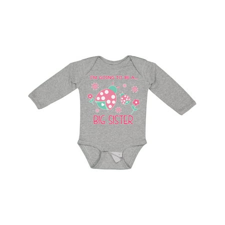 

Inktastic I m Going to Be a Big Sister Gift Baby Girl Long Sleeve Bodysuit