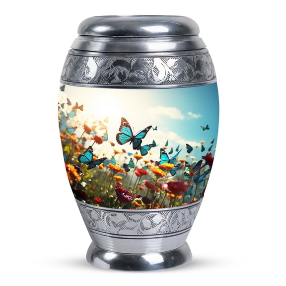 Butterfly Urn For Ashes - Engraved Cremation Urns Adults - Butterfly Keepsake Urn - Small Urns For Human Ashes- Cremation Burial Urns - Mini Urns For Ashes - Ashes Holder (Size - 3 Inch, 1pcs)