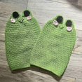 thumbnail image 4 of Women Knit Leg Warmers Contrast Color Cute Knee High Socks Aesthetic Boot Cuffs Cover Winter Knitted Socks Kawaii Ankle Warmers, 4 of 5