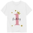 thumbnail image 3 of Tiijoy Big Girls 1St Birthday T Shirt Short Sleeve Crew Neck T-Shirt Tee, Sizes 12-13, 3 of 3