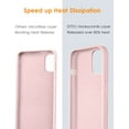 thumbnail image 6 of DTTO iPhone 13 Case, Shockproof Silicone [Enhanced Camera and Screen Protection] , Pink Sand, 6 of 7