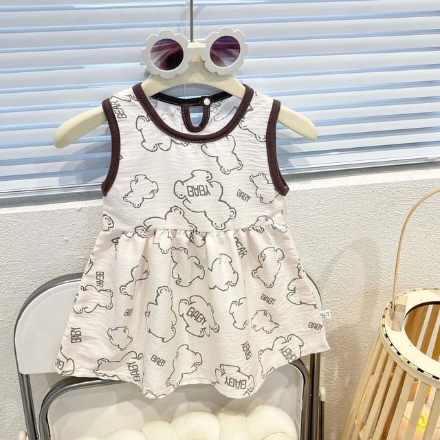 Robe Fille Enfant Robe d'Été Robes d'Anniversaire pour Filles Robe Arc-en-Ciel Robes Bébé Fille 6-7 Ans