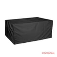 thumbnail image 3 of Cubierta de lluvia para muebles de jardín al aire libre, impermeable, Oxford, protección de sofá, jardín, Patio, lluvia, nieve, cubiertas Cubiertas para muebles de jardín negro 213*132*74cm Matsuzay JJ19903-06B, 3 of 6