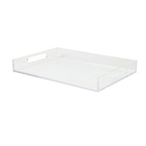 Martha Stewart Brody Acrylic Letter Tray Office Desktop Organizer with Handles, 12.75" x 8.75"