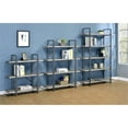 thumbnail image 7 of Pemberly Row 4 Shelf Bookcase in Gray Driftwood and Gunmetal, 7 of 7