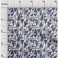 thumbnail image 1 of oneOone Organic Cotton Voile Fabric Triangle & Line Geometric Decor Fabric Printed BTY 42 Inch Wide, 1 of 4