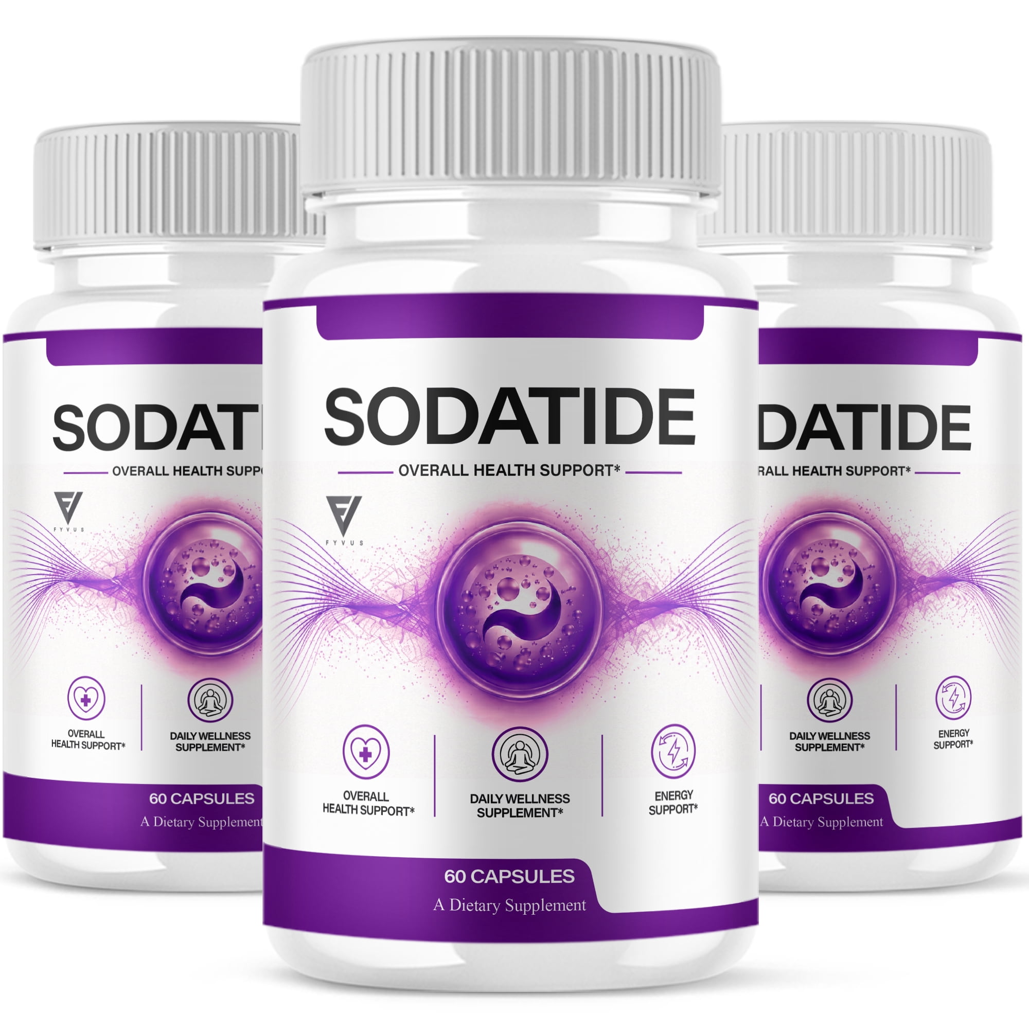 (3 Pack) Sodatide Weight Management Support, Sodatyde Supplement (180 Capsules)