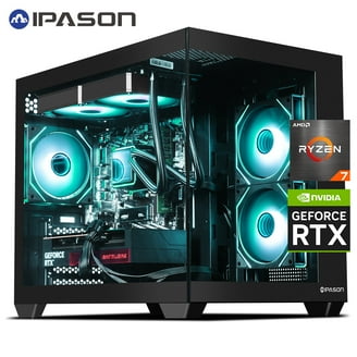 IPASON Gaming Desktop PC,AMD Ryzen5 9600X,Geforce RTX 5060,32GB