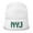 White, variant on NY Football Retro New York Winter Jet Beanie Cap Hat (Black)
