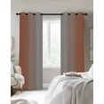 thumbnail image 3 of Fsddascl Dark Orange Grey Ombre Blackout Curtains for Bedroom/Living Room, Thermal Insulated Kitchen Curtains, Modern Gradient Abstract Art Grommet Darkening Window Treatment Drapes 52"x90"x2, 3 of 8