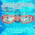 thumbnail image 4 of Cre-Heaven Boys Girls Swimming Goggles and Swimming Cap Set for Kids, View UV Protection Anti-Fog Leak Proof Kids Swim Goggles and Cute Blue Dolphin Cap, 4 of 7