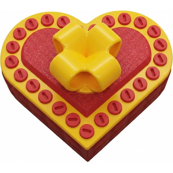 Heart-Shaped Annoying Gift Box, The Annoying Present with 3D Printed Screws, Romantic Prank Box for Ring Cash, Funny Valentines Day, Birthday, Anniversary(3D Heart)
