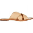 thumbnail image 5 of Sam Edelman Maxine Nude Leather Open Toe Slip On Slide Flat Leather Slides (NATURAL SAND, 6), 5 of 6