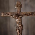 thumbnail image 4 of Crucifijo de pared BGCOPPER, cruz de pie, 35 cm, madera, Jesús INRI, 4 of 7