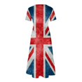 thumbnail image 3 of SDNall Womens Fashion Print Round Neck Short Sleeve Printed Dress, 3 of 8