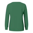 thumbnail image 5 of Kagetolytai Chandails pour Femmes Mode Décontractée Unie Manches Longues Col Rond Pull Haut Blouse Hoodies pour Femmes Vert L, 5 of 5
