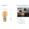 thumbnail image 5 of Great Value LED Ceiling Fan Bulb, 2.5-Watt (25W Eqv) A15 Shape E26 Base Amber Light, 2 Pack, 5 of 14