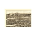 thumbnail image 3 of Historic Panoramic View - Livingston Montana - Stoner 1884 - 23 x 33.92 - Vintage Wall Art, 3 of 5