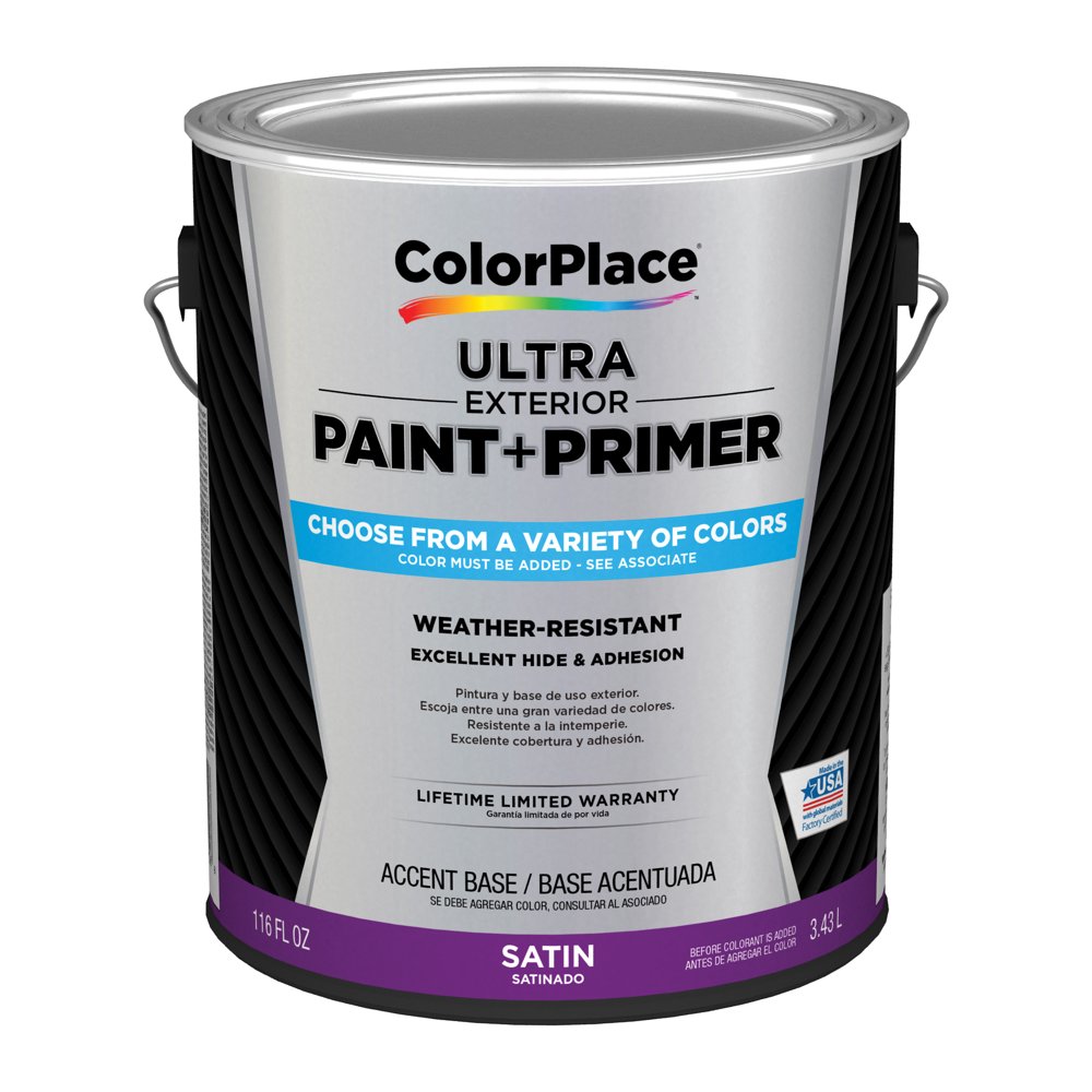 ColorPlace Ultra Exterior Paint &amp; Primer, Satin, Accent