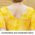 thumbnail image 3 of Neinkie Robe de Bain une Pièce pour Femmes Grande Taille Contrôle du Ventre Robe de Bain à Manches Courtes Florale, 3 of 7