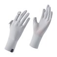 thumbnail image 1 of Guantes de protección solar para mujer, pantalla táctil, verano, antideslizantes, finos, bloqueador solar. Gris claro, 1 of 9