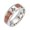 Masonic, variant on Unisex Stainless Steel Ring Wood Inlay Tree Of Life Cross Skull Freemason Design Half Circle Gift Travel Bonus