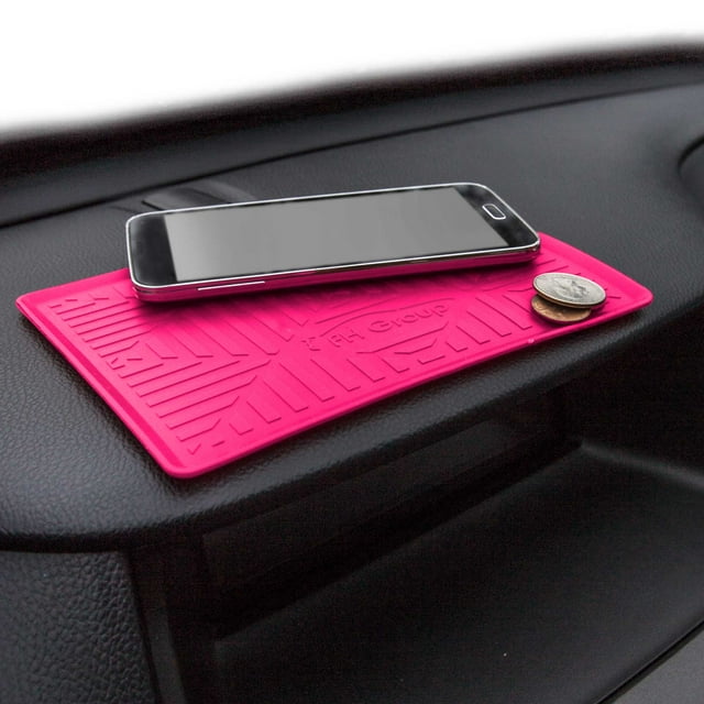 FH Group, Silicone Auto Dash Mat Anti-Slip Smartphone iPhone Galaxy Coin Grip 14 Colors