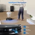 thumbnail image 3 of ECOVACS DEEBOT T50 Omni Robot Vacuum & Mop, 3.19” Ultra-Slim, 15,000Pa, Auto Wash Dry & Self-Emptying, 3 of 10