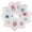 White, variant on 10PCS Womens Floral Handkerchief Wendding Party Fabric Hanky White