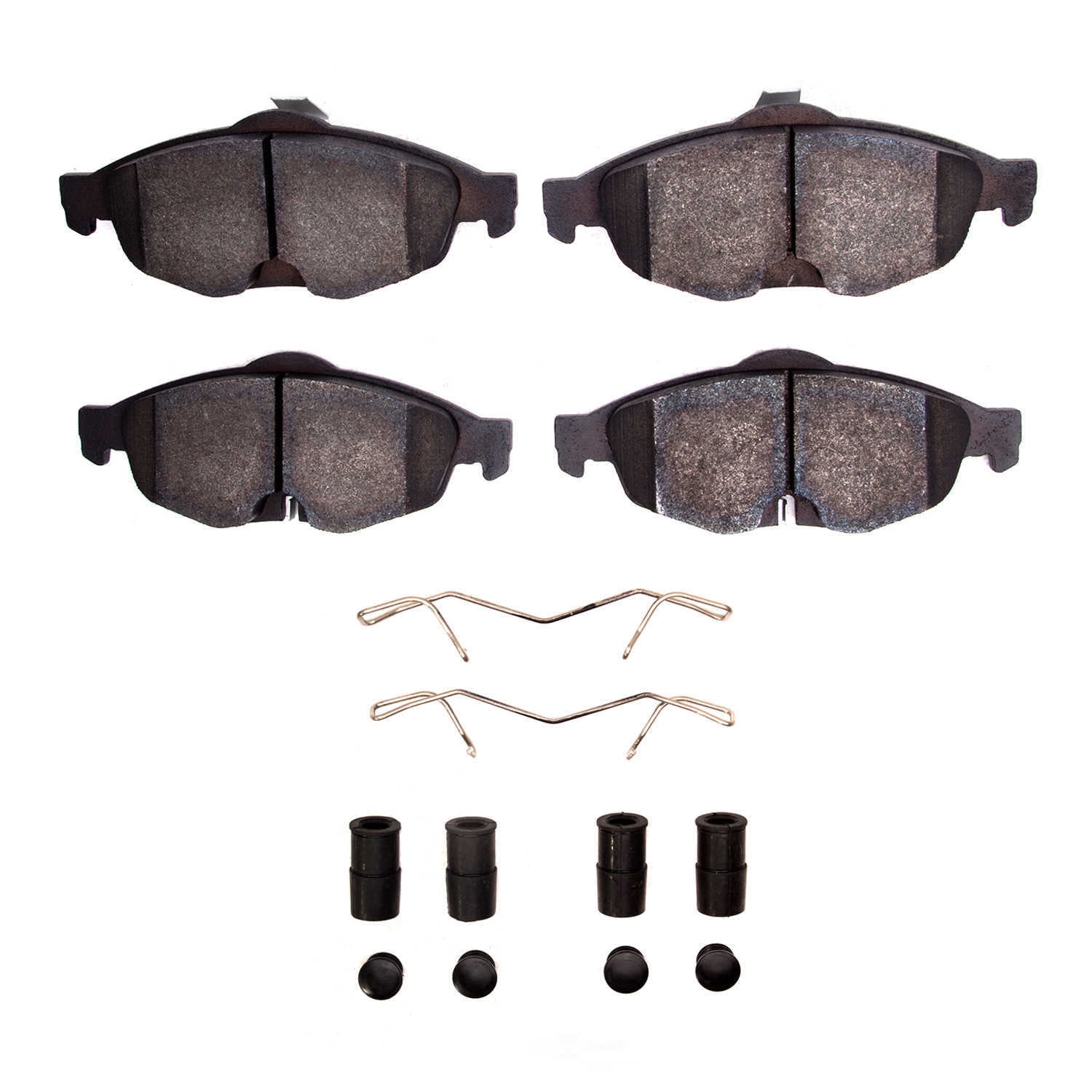 Dynamic Friction Company 1551-0869-01 DFC 5000 Advanced Brake Pads - Semi Metallic and Hardware Kit