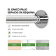 thumbnail image 5 of Tubo para Cortina de Baño Extensible 100-150cm Y 80-110cm, 12 Ganchos Lab.G Plateado, 5 of 5