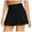 Black, variant on Skirts for Women Elastic Waist with Pockets Inner Ruffles A Line Flowy Sports Skorts Black Casual Summer Athletic Skort XS