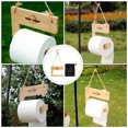 thumbnail image 4 of EeaseCA 1 Set Outdoor Camping Bamboo Made Roll Paper Hanging Holder Picnic Paper Rack, 4 of 8