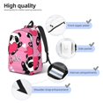 thumbnail image 4 of Yiaed Panda Heart Valentine Pink Print Backpack, Premium Laptop Backpack, Travel Backpack for Women, Lightweight Backpacks, Comfortable Back Pack-Small, 4 of 5