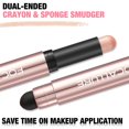 thumbnail image 3 of FOCALLURE No Crease Eyeshadow Stick,Matte & Shimmer Eyeshadow Pencil with Blending Sponge Brush,SPRING FLING, 3 of 9