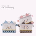 thumbnail image 2 of Storage Box Cute Cat Collapsible Toy Sundries Desktop Portable Basket, 2 of 5