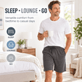 thumbnail image 4 of DARESAY Men’s Knit Lounge Shorts 3-Pack, Soft Pajama Sleep Shorts with Pockets, Drawstring Elastic Waist, Casual Everyday Shorts, Sizes S-3XL, 4 of 11