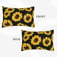 thumbnail image 4 of Haiem Pillowcase for Hair and Skin Queen - Sunflower 6 Printed Soft Pillowcase with Envelope Closure-20"x30", 4 of 9