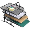 thumbnail image 1 of Organizador de escritorio con 4 bandejas deslizantes para cartas, documentos, correos y documentos kaili Sencillez, 1 of 2