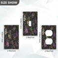 thumbnail image 7 of Yayeee Toggle Light Switch Wall Plate 1-Gang 4.5"x2.7" Home Decorative Outlet Cover, Purple Floral Pattern, 7 of 7