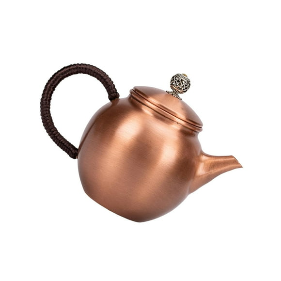 Lipstore Copper Tea Kettle Multifunction Comfortable Handle Water Kettle Small Copper Pot