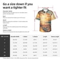 thumbnail image 6 of Lsque Tropical Sunset Beach Scene pattern Hawaiian Shirt for Men, Unisex Summer Beach Casual Short Sleeve Button Down Shirts-Large, 6 of 9