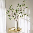 thumbnail image 2 of 3 piezas 34 '' Ramas verdes de eucalipto artificial Ramas de Ficus artificiales Aerosol de hojas Ramas de eucalipto de imitación Banyan Ficus Twig Plants para boda en casa, 2 of 5