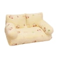 thumbnail image 1 of Sofá cama para gatos, cama para cachorros, transpirable, antideslizante, para perros pequeños L amarillo, 1 of 9