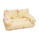 thumbnail image 1 of Sofá cama para mascotas, nido para gatos, suave, cómodo, base antideslizante, sofá para perros pequeños L amarillo, 1 of 9