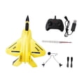thumbnail image 3 of Avión RC, avión de control remoto recargable, regalo de cumpleaños, planeador de para niños, niñas, principiantes, niños Amarillo, 3 of 9